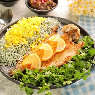 سبزی پلو با ماهی